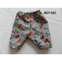 Trui wit/ blauw met gele auto